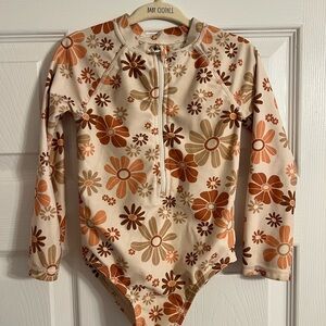 Floral Kids Swim One Piece